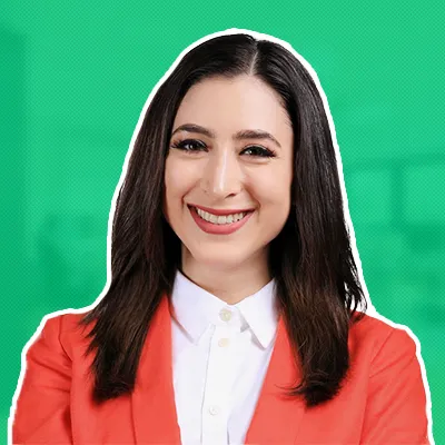 Stylized headshot of Risa Khamsi, SDR